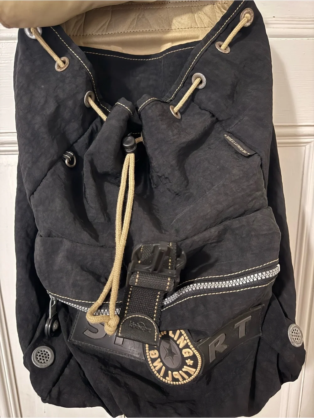 Kipling Sport Black Nylon Backpack
